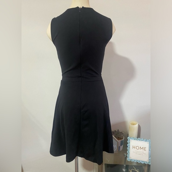 Armani Exchange Black Asymmetrical Wrap Mini Dress - Picture 8 of 14